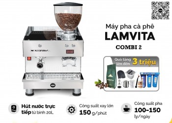 Máy pha cà phê kết hợp xay và pha Lamvita Combi 2